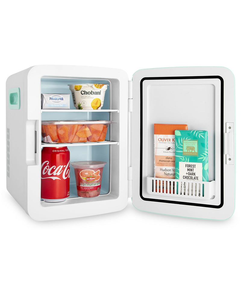 cooluli classic 10 liter teal mini fridge for food