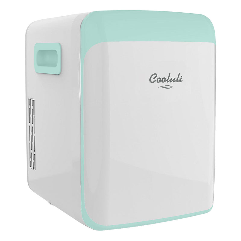 cooluli classic 15 liter teal portable mini fridge