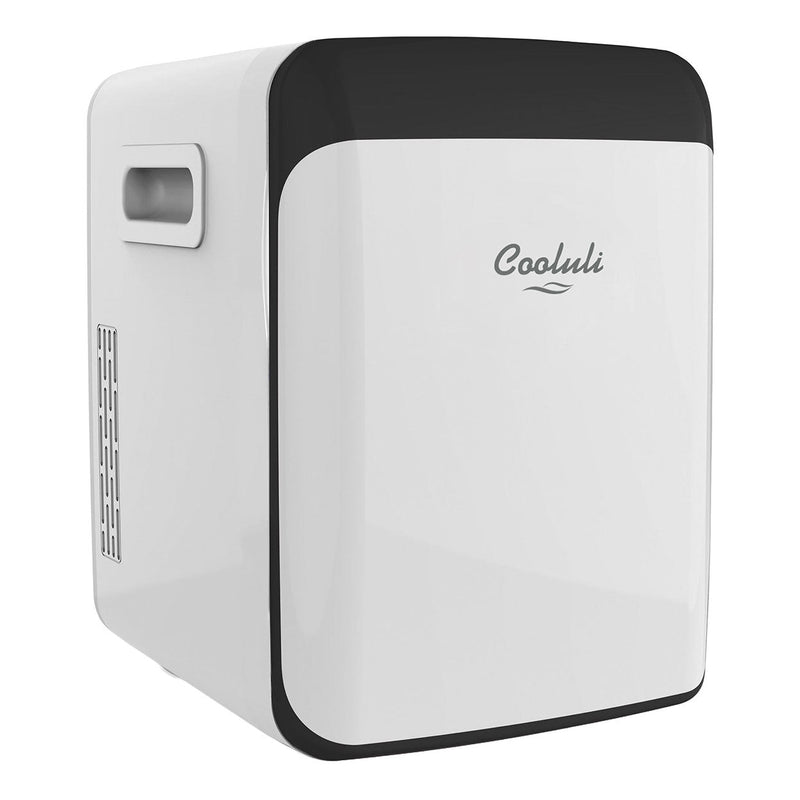 cooluli classic 15 liter white portable mini fridge